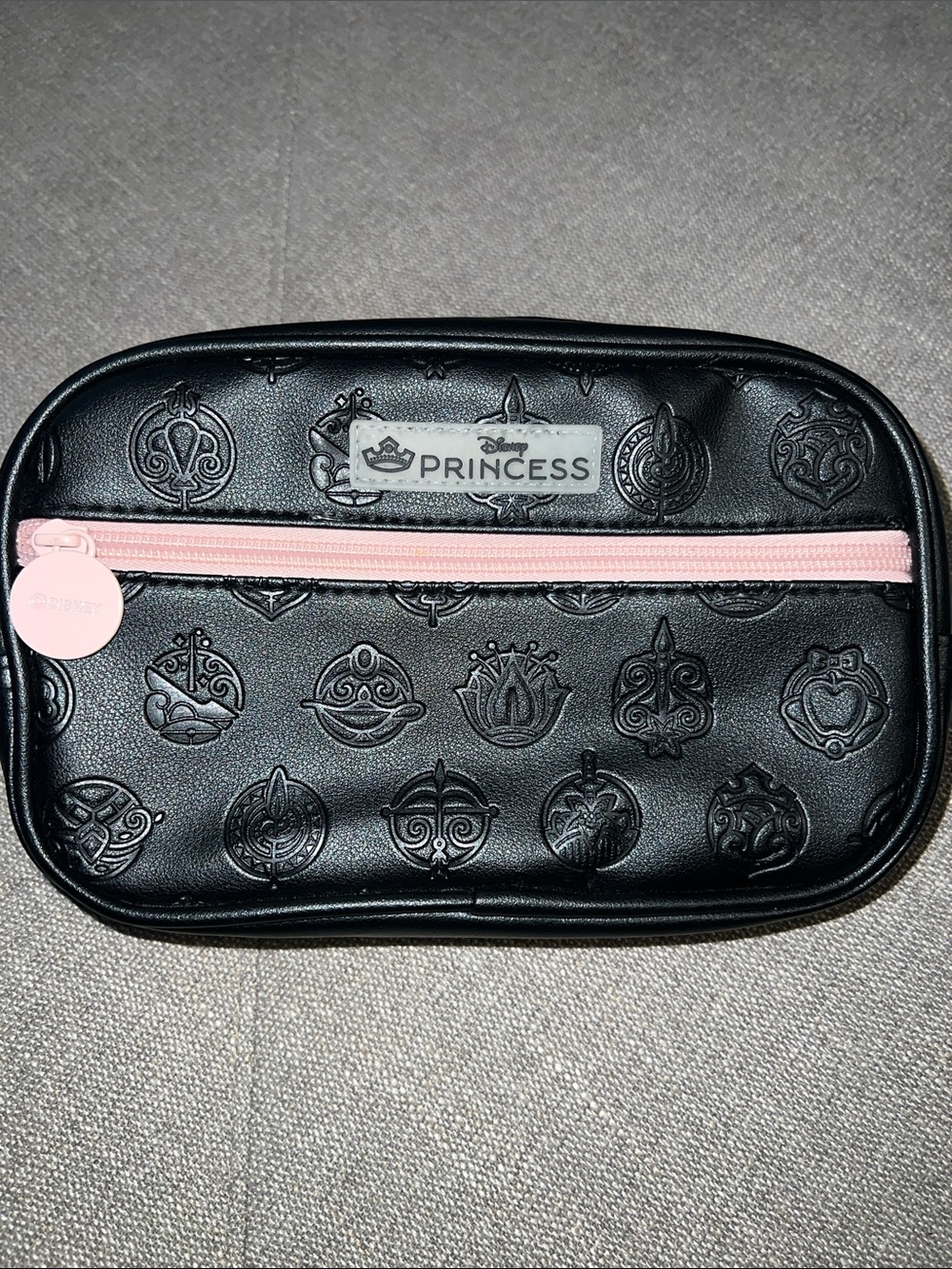 Disney Princess Icons Belt Bag/Fanny Pack Black and Pink